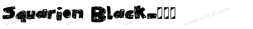 Squarion Black字体转换